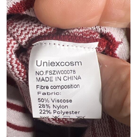 Uniexcosm XL Women's Mock Neck Poncho Sweater Batwing SL Oversized Chunky Knit - Picture 7 of 9